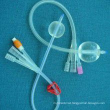 CE/ISO Approved 3-Way Silicone Foley Catheter